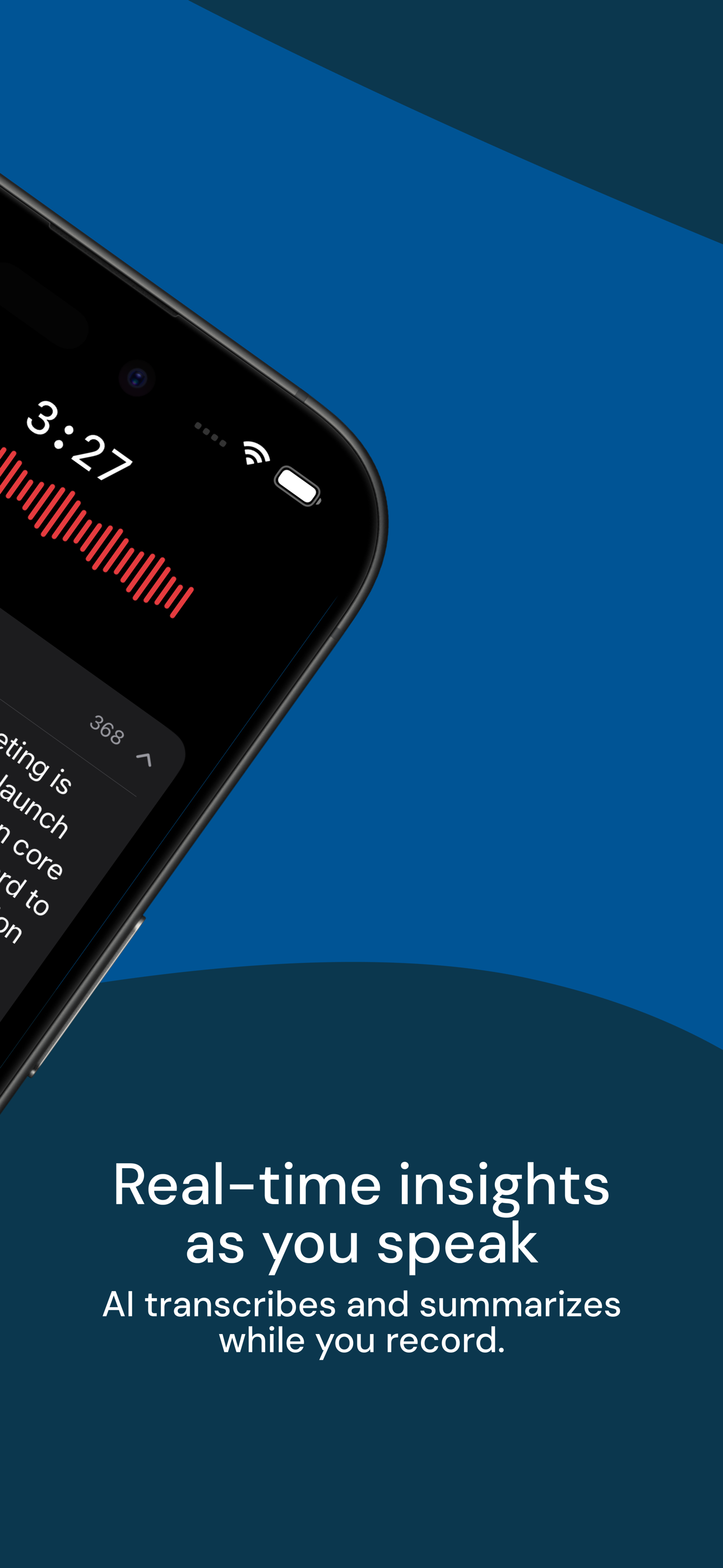 Real-time insights as you speak